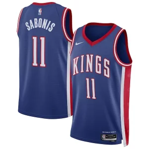 Exquisito Elegante Original Domantas Sabonis Sacramento Kings Nike Unisex 2024/25 Swingman Player Jersey City Edition Blue  para los verdaderos seguidores