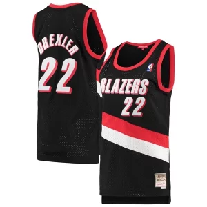 Práctico Clyde Drexler Portland Trail Blazers Women's 1991/92 Hardwood Classics Swingman Jersey Black  para los verdaderos seguidores