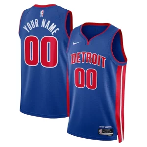 Elegante Detroit Pistons Nike Unisex Swingman Custom Jersey Blue Icon Edition  para los verdaderos seguidores
