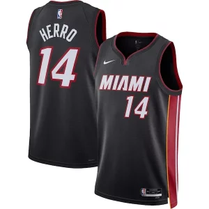 Práctico Hermoso Tyler Herro Miami Heat Nike Unisex Swingman Jersey Icon Edition Black  para los verdaderos seguidores