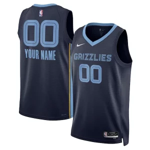 Fácil de llevar Memphis Grizzlies Nike Unisex Swingman Custom Jersey Navy Icon Edition  para los verdaderos seguidores