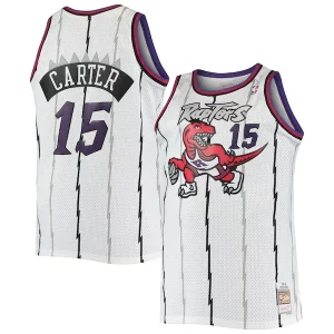 Encantador Moderno Vince Carter Toronto Raptors 1998/99 Big & Tall Hardwood Classics Swingman Jersey White/Purple  para los verdaderos seguidores