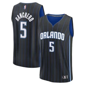 Original Lujoso Paolo Banchero Orlando Magic Youth Fast Break Replica Player Jersey Icon Edition Black  para los verdaderos seguidores