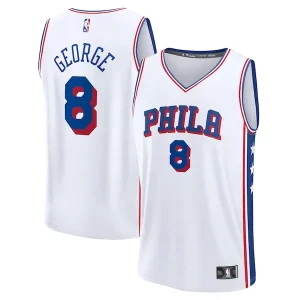Cool Estupendo Paul George Philadelphia 76ers Youth Fast Break Replica Player Jersey Association Edition White  para los verdaderos seguidores