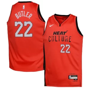 Único Original Jimmy Butler Miami Heat Nike Youth 2024/25 Swingman Player Jersey City Edition Red  para los verdaderos seguidores