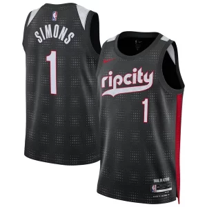 Cool Chulo Anfernee Simons Portland Trail Blazers Nike Unisex 2024/25 Swingman Player Jersey City Edition Black  para los verdaderos seguidores