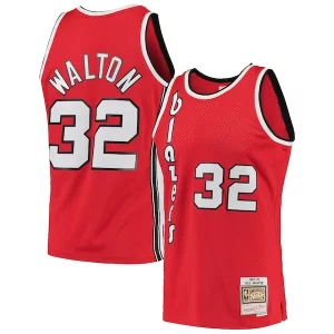 Resistente Bill Walton Portland Trail Blazers 1976/77 Hardwood Classics Swingman Jersey Red  para los verdaderos seguidores