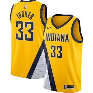 Duradero Exquisito Myles Turner Indiana Pacers Nike Swingman Jersey Gold Statement Edition  para los verdaderos seguidores