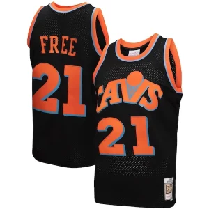 Estupendo Comodo Robusto Cleveland Cavaliers 1984 85 Hardwood Classics World B. Free Reload 3.0 Swingman Jersey Black  para los verdaderos seguidores