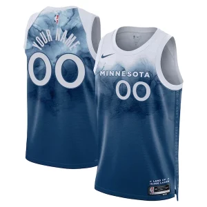 Ideal Resistente Minnesota Timberwolves Nike Unisex 2023/24 Custom Swingman Jersey Blue City Edition  para los verdaderos seguidores
