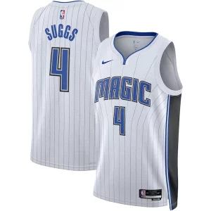 Genial Jalen Suggs Orlando Magic Nike Unisex Swingman Jersey Association Edition White/Black  para los verdaderos seguidores