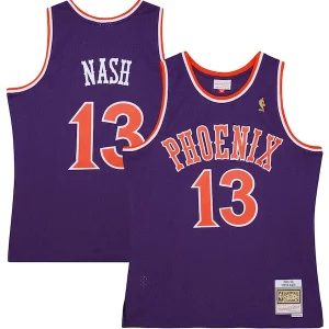 Práctico Steve Nash Phoenix Suns 2001/02 Hardwood Classics Swingman Jersey Purple/White  para los verdaderos seguidores