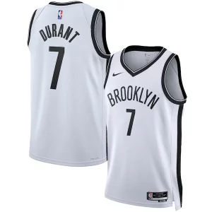 Duradero Kevin Durant Brooklyn Nets Nike Unisex Swingman Jersey Association Edition White/Black  para los verdaderos seguidores