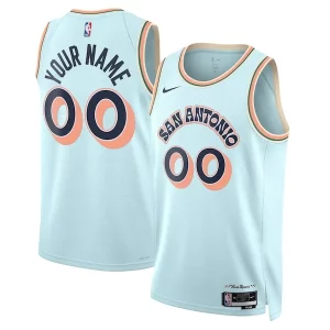 Estupendo Sofisticado Maravilloso San Antonio Spurs Nike Unisex 2024/25 Custom Swingman Jersey City Edition Light Blue  para los verdaderos seguidores