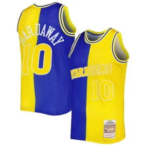 Sofisticado Estupendo Tim Hardaway Golden State Warriors Hardwood Classics 1990/91 Split Swingman Jersey Royal/Gold  para los verdaderos seguidores