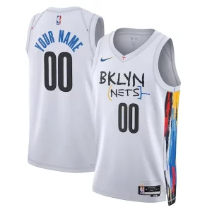Delicioso Práctico Brooklyn Nets Nike Unisex 2022/23 Swingman Custom Jersey City Edition White  para los verdaderos seguidores