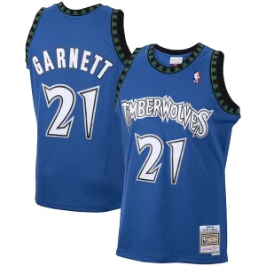 Fantástico Increíble Clásico Kevin Garnett Minnesota Timberwolves 2001/02 Hardwood Classics Swingman Jersey Blue  para los verdaderos seguidores