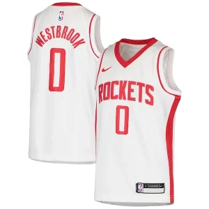 Duradero Ideal Russell Westbrook Houston Rockets Nike Youth Swingman Jersey Association Edition White  para los verdaderos seguidores