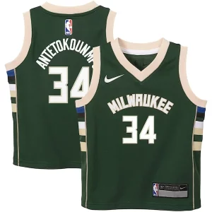 Magnífico Giannis Antetokounmpo Milwaukee Bucks Nike Toddler Swingman Player Jersey Icon Edition Green  para los verdaderos seguidores