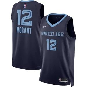 Chulo Lujoso Exquisito Ja Morant Memphis Grizzlies Nike Unisex Swingman Jersey Icon Edition Navy/White  para los verdaderos seguidores