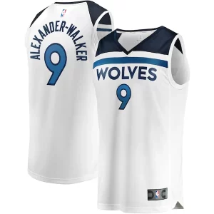Ideal Único Chulo Nickeil Alexander Walker Minnesota Timberwolves Youth Fast Break Replica Player Jersey Association Edition White  para los verdaderos seguidores