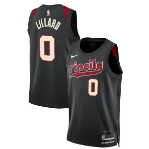 Moderno Comodo Damian Lillard Portland Trail Blazers Nike Unisex 2023/24 Swingman Jersey Black City Edition  para los verdaderos seguidores