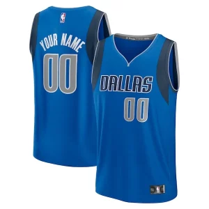 Original Dallas Mavericks Youth Custom Fast Break Jersey Blue Icon Edition  para los verdaderos seguidores
