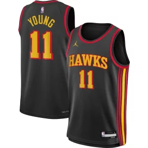 Encantador Magnífico Trae Young Atlanta Hawks Jordan Brand Youth Swingman Jersey Statement Edition Black  para los verdaderos seguidores