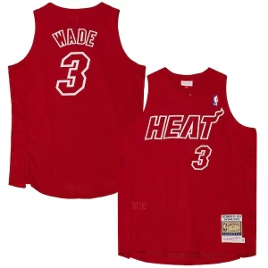 Cool Dwyane Wade Miami Heat 2012 Authentic Player Jersey Scarlet  para los verdaderos seguidores