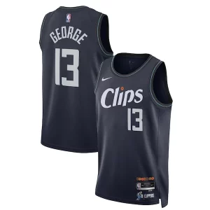 Delicioso Paul George LA Clippers Nike Unisex 2023/24 Swingman Jersey Navy City Edition  para los verdaderos seguidores