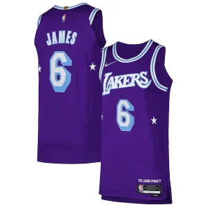 Perfecto Único LeBron James Los Angeles Lakers Nike Authentic Player Jersey City Edition Purple  para los verdaderos seguidores