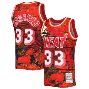 Lujoso Práctico Alonzo Mourning Miami Heat 1996/97 Hardwood Classics Lunar New Year Swingman Jersey Red  para los verdaderos seguidores