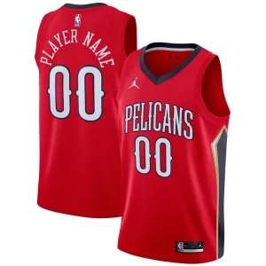 Perfecto New Orleans Pelicans Jordan Brand Swingman Custom Jersey Statement Edition Red  para los verdaderos seguidores