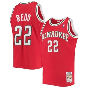 Único Michael Redd Milwaukee Bucks 2001/02 Hardwood Classics Swingman Jersey Red  para los verdaderos seguidores