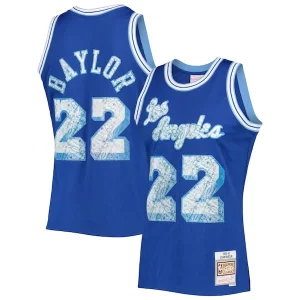 Delicioso Ideal Elgin Baylor Los Angeles Lakers 1996/97 Hardwood Classics NBA 75th Anniversary Diamond Swingman Jersey Royal  para los verdaderos seguidores