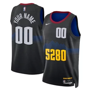 Comodo Ideal Denver Nuggets Nike Unisex 2023/24 Custom Swingman Jersey Black City Edition  para los verdaderos seguidores
