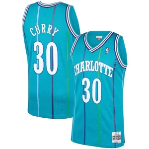 Práctico Dell Curry Charlotte Hornets 1992/93 Hardwood Classics Swingman Jersey Teal  para los verdaderos seguidores