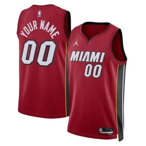 Magnífico Original Miami Heat Jordan Brand Unisex 2022/23 Swingman Custom Jersey Statement Edition Red  para los verdaderos seguidores