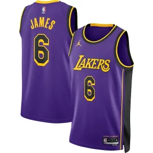 Fácil de llevar LeBron James Los Angeles Lakers Jordan Brand Unisex Swingman Jersey Statement Edition Purple  para los verdaderos seguidores