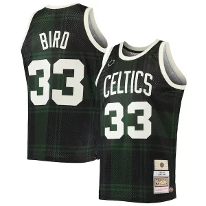 Versátil Larry Bird Boston Celtics 1985/86 Hardwood Classics Uninterrupted Swingman Jersey Black  para los verdaderos seguidores