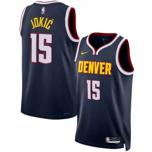 Elegante Nikola Jokic Denver Nuggets Nike Unisex Swingman Jersey Icon Edition Navy  para los verdaderos seguidores
