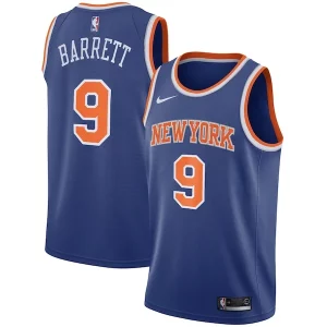 Original Exquisito RJ Barrett New York Knicks Nike Swingman Jersey Blue Icon Edition  para los verdaderos seguidores