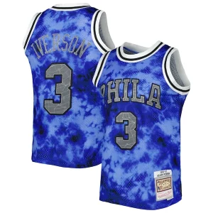 Delicioso Estupendo Increíble Allen Iverson Philadelphia 76ers 1996/97 Galaxy Swingman Jersey Royal  para los verdaderos seguidores