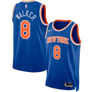 Comodo Kemba Walker New York Knicks Nike Unisex Swingman Jersey Icon Edition Blue  para los verdaderos seguidores