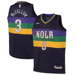 Robusto CJ McCollum New Orleans Pelicans Nike Youth Swingman Jersey City Edition Purple  para los verdaderos seguidores