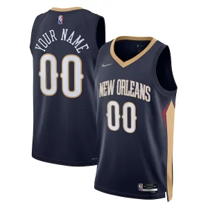 Robusto Hermoso Maravilloso New Orleans Pelicans Nike 2021/22 Diamond Swingman Custom Jersey Icon Edition Navy  para los verdaderos seguidores