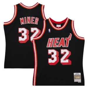 Comodo Harold Miner Miami Heat 1992/93 Hardwood Classics Swingman Throwback Jersey Black  para los verdaderos seguidores