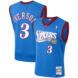 Comodo Hermoso Atractivo Allen Iverson Philadelphia 76ers 1999/2000 Hardwood Classics Swingman Jersey Royal  para los verdaderos seguidores