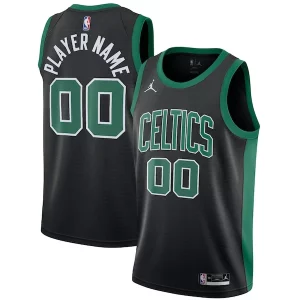 Elegante Versátil Boston Celtics Jordan Brand Swingman Custom Jersey Statement Edition Black  para los verdaderos seguidores