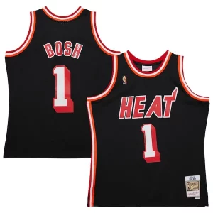 Magnífico Delicioso Único Chris Bosh Miami Heat 2013/14 Hardwood Classics Swingman Jersey Black  para los verdaderos seguidores